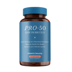 Vitamin Bounty envase frontal mostrando 60 cápsulas y potencia 50B UFC