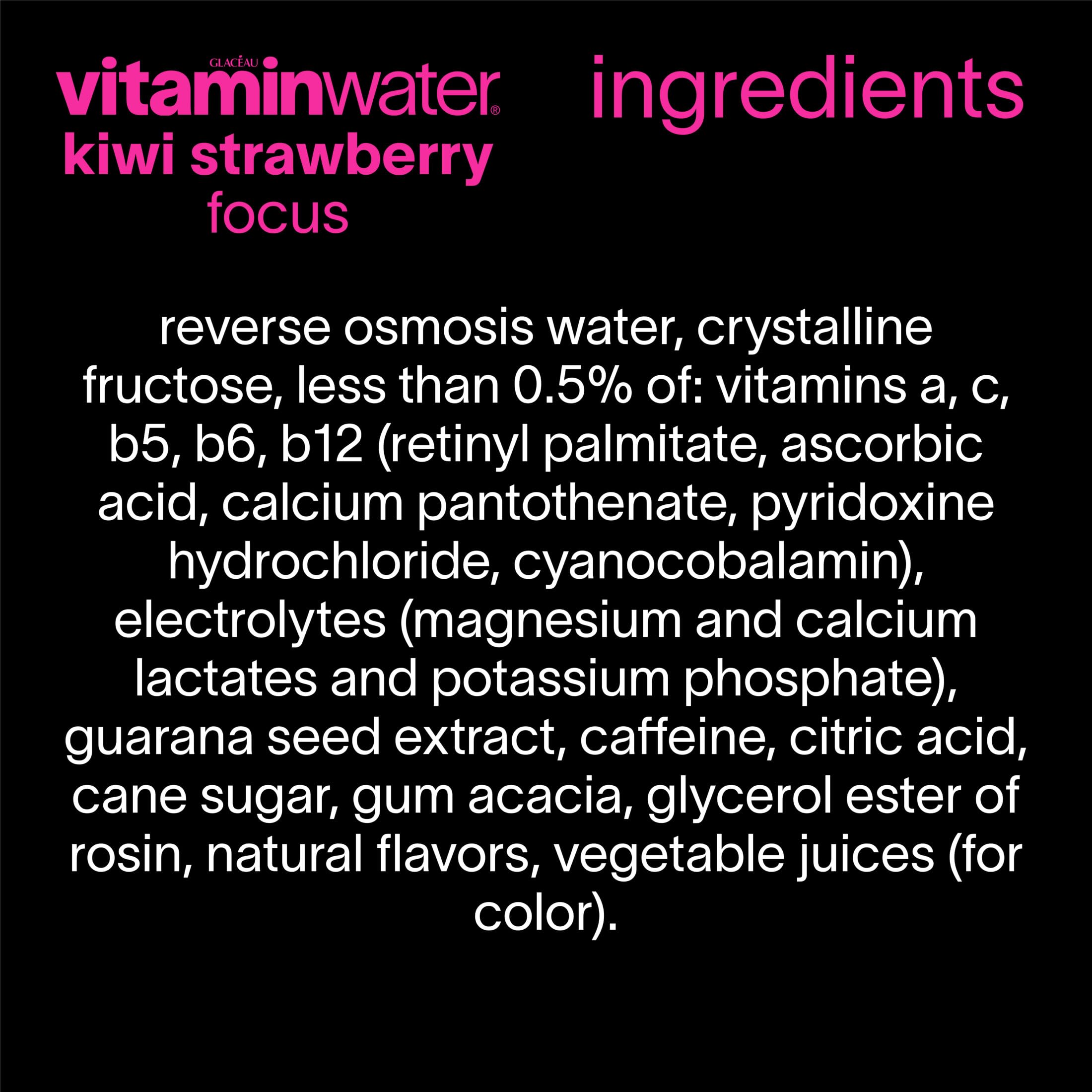 vitaminwater Focus en exterior acompañando actividades y refresco