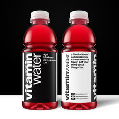 vitaminwater detalle de la tapa para abrir fácil y llevar