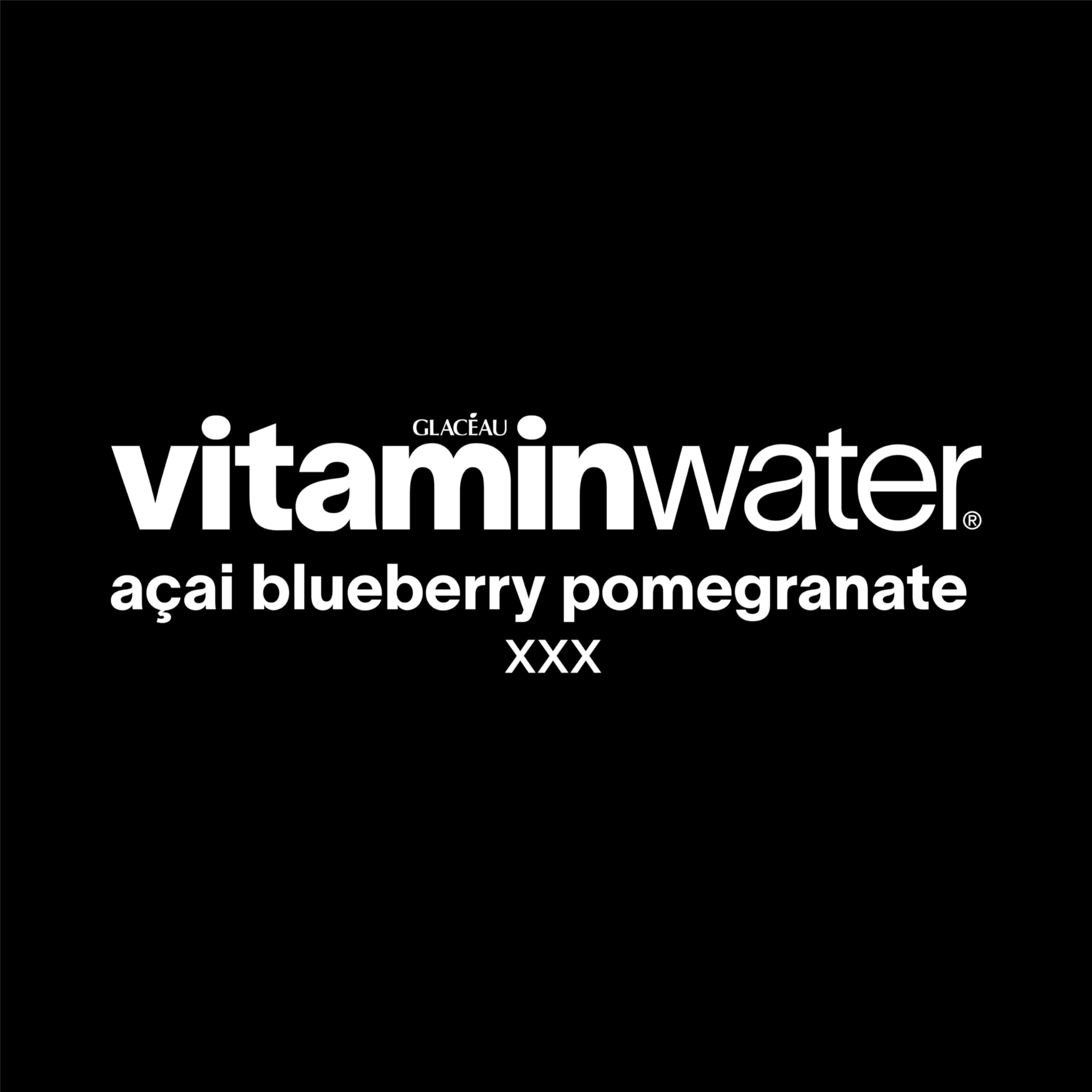 vitaminwater etiqueta con información de vitaminas y antioxidantes