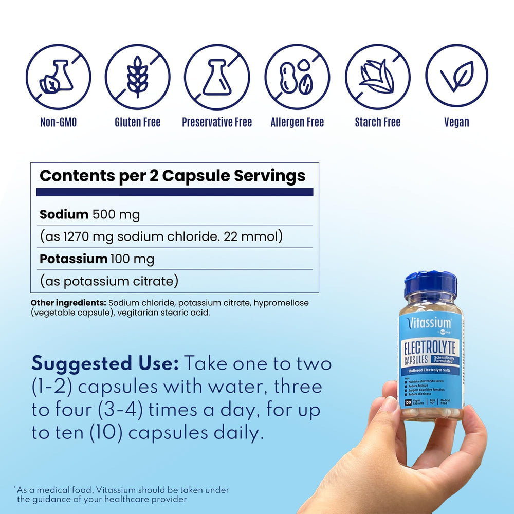 frasco Vitassium sobre mesa junto a llaves y teléfono, ideal para rutina diaria