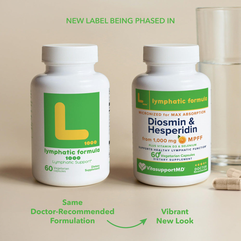 VITASUPPORTMD label close-up showing diosmin hesperidin selenium vitamin D3