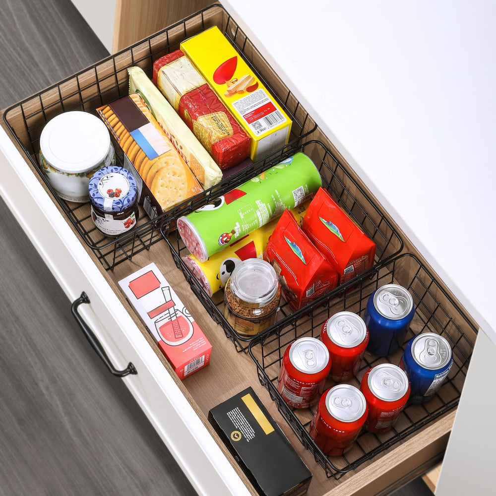 VITEVER cesta Medium organizada con snacks y artículos pequeños accesibles