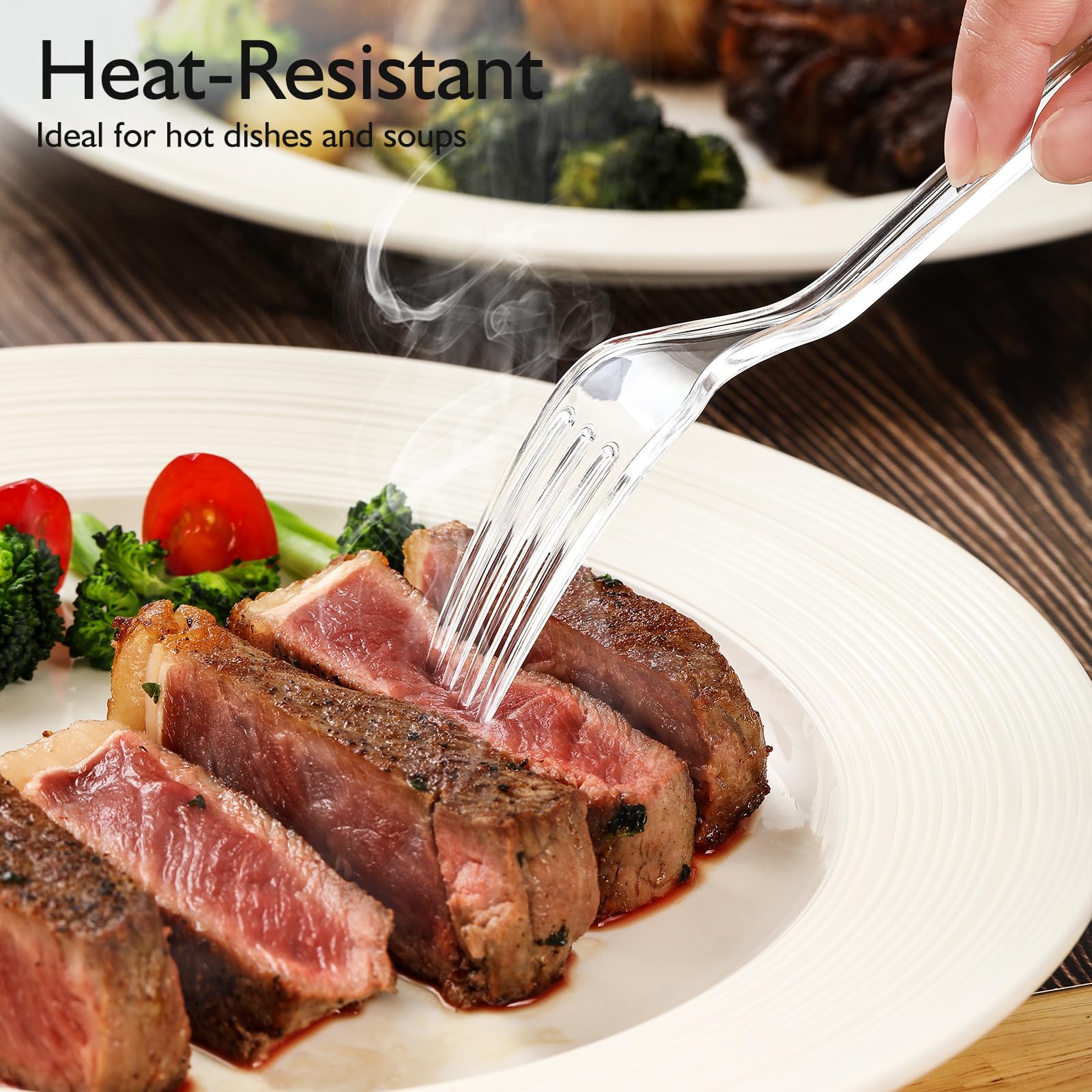 VITEVER tenedor en mesa de evento elegante, apariencia profesional