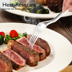 VITEVER tenedor en mesa de evento elegante, apariencia profesional