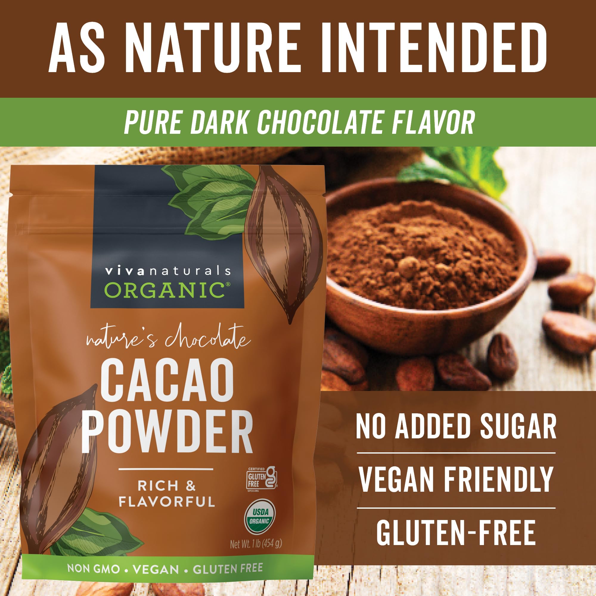 Viva Naturals chocolate caliente servido, resultado cremoso y rico