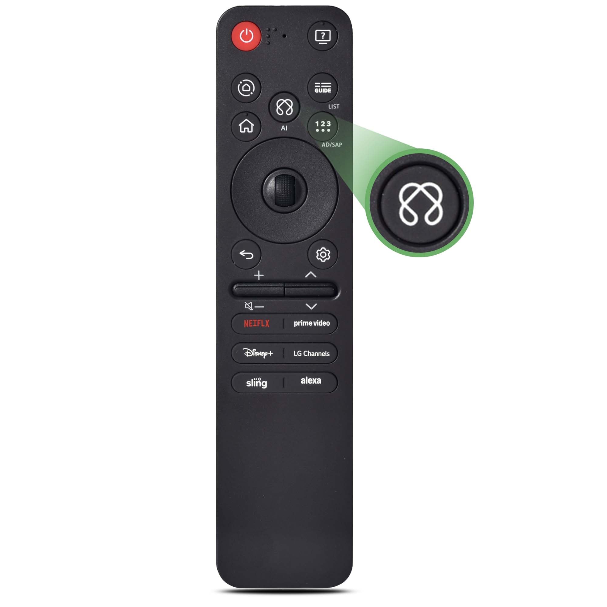 VIVCASE control frontal mostrando botones y diseño ergonómico para manejo cómodo