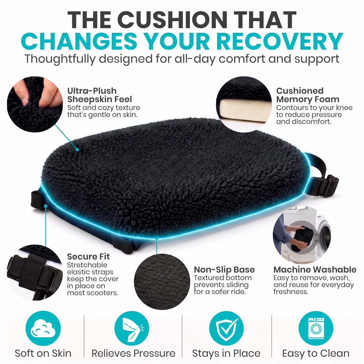 Vive Mobility detalle de correas elásticas sujeción segura