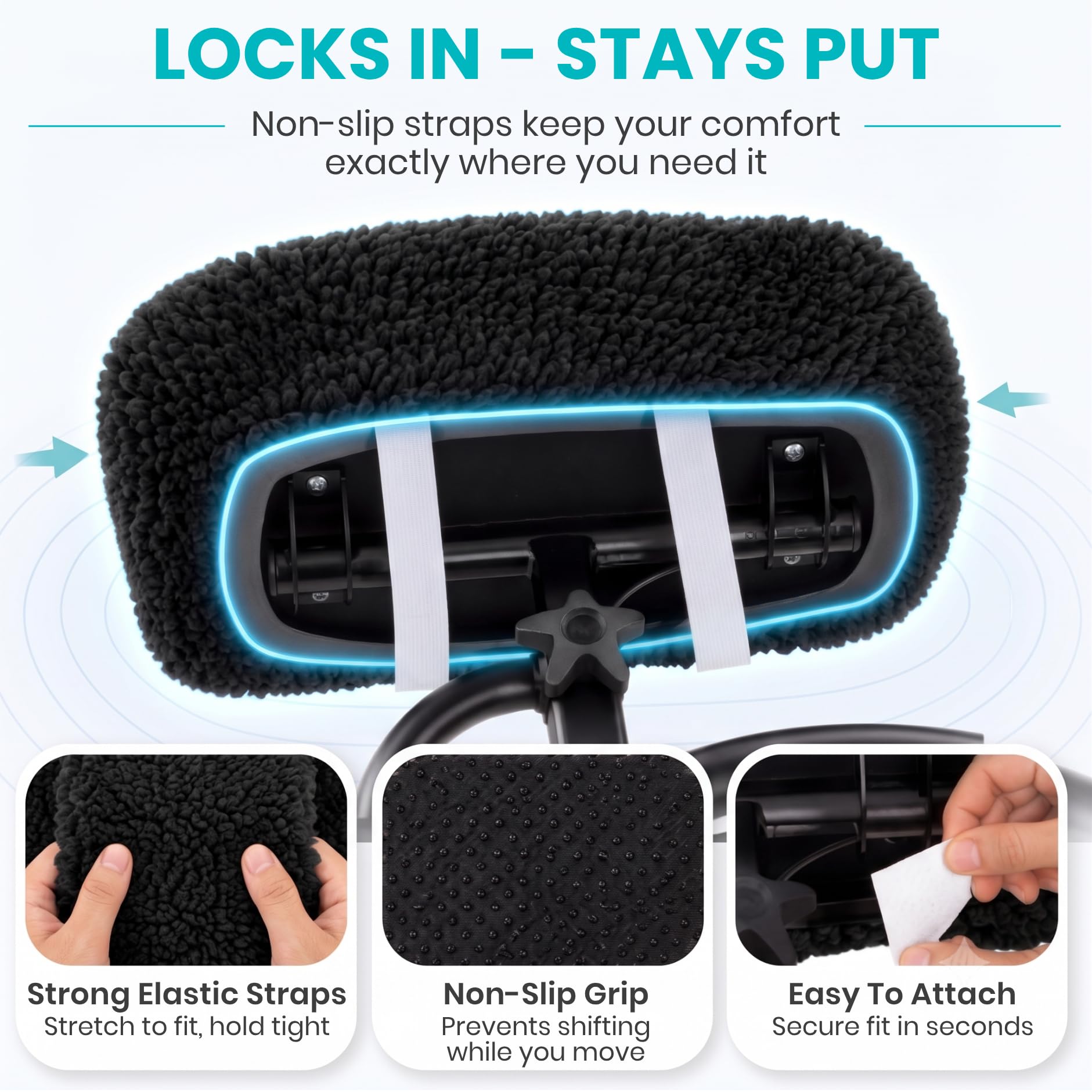 Vive Mobility funda montada en scooter uso confortable