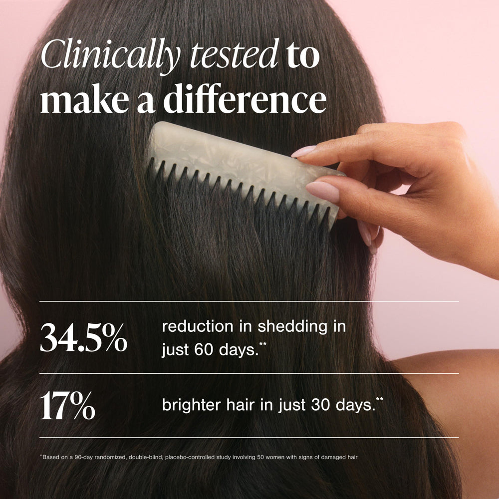 Viviscal frasco abierto con cápsulas mostrando cantidad y conveniencia