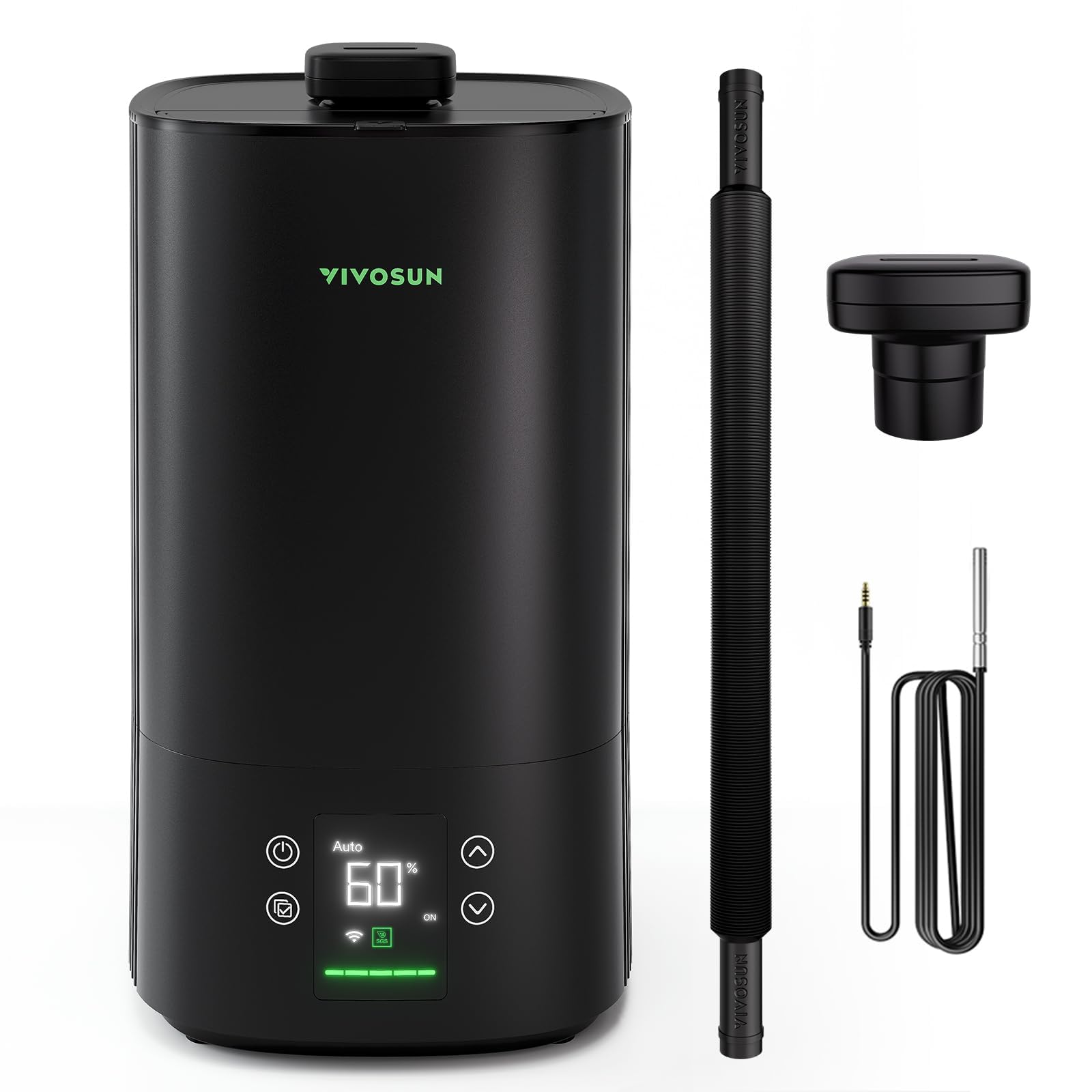 VIVOSUN AeroStream H05 frontal mostrando diseño compacto y control silencioso