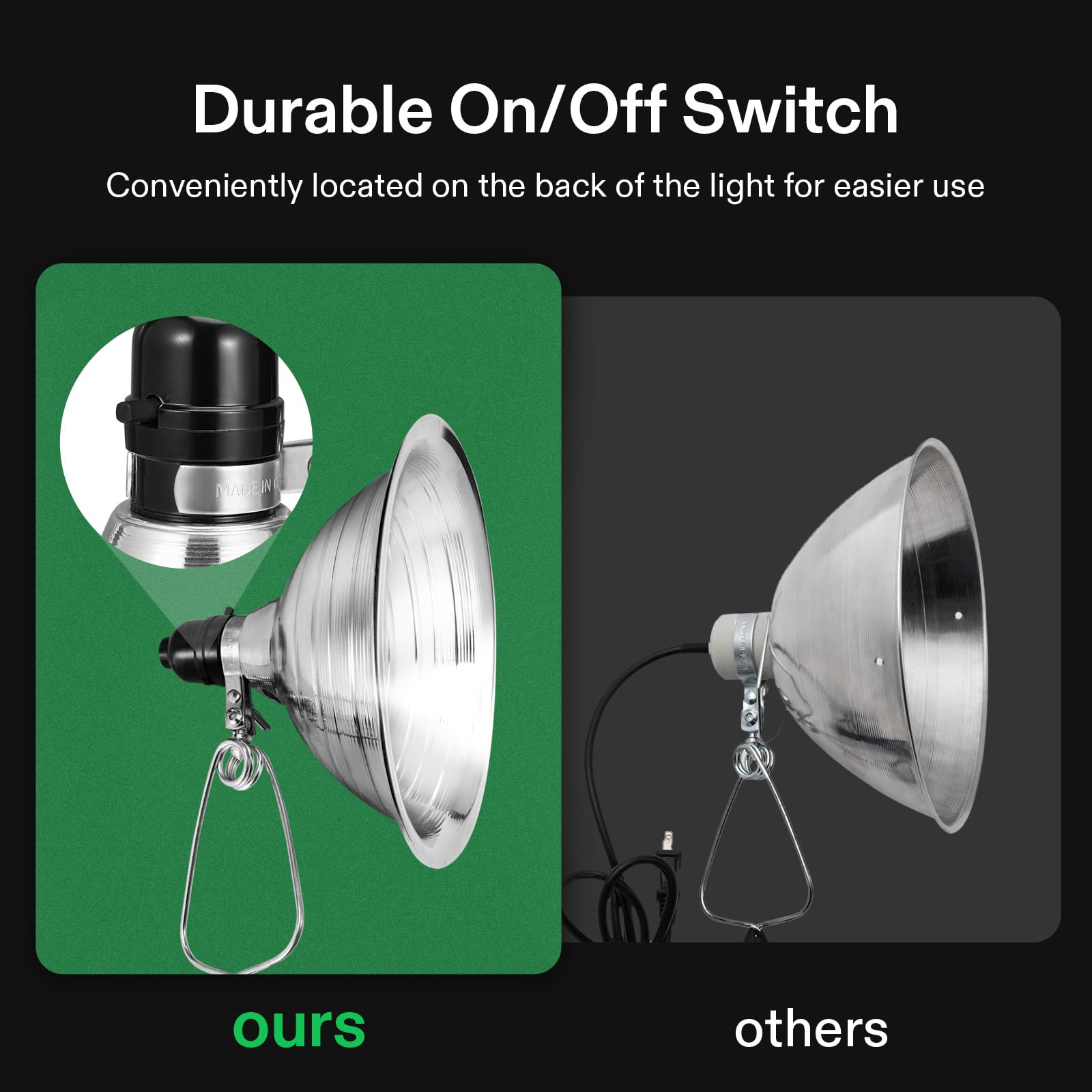 VIVOSUN interruptor on/off y cable de 6 pies para montaje flexible