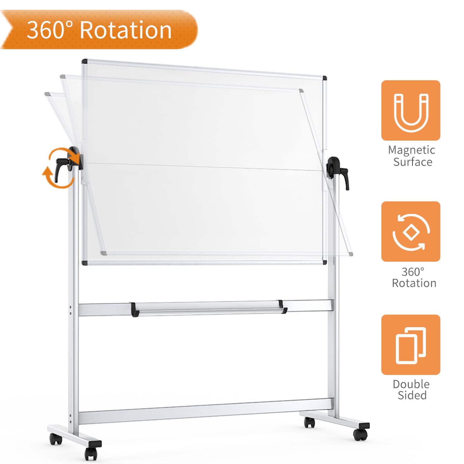VIZ-PRO ruedas giratorias con freno para mover y fijar con seguridad