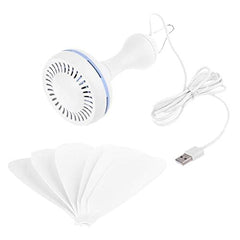 VizGiz ventilador en uso dentro de tienda de campaña brinda brisa confortable