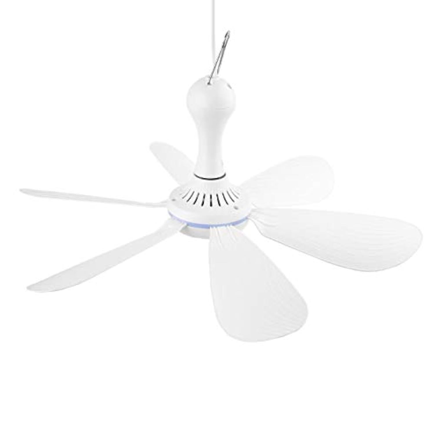 VizGiz ventilador techo frontal mostrando diseño compacto y ahorro de espacio