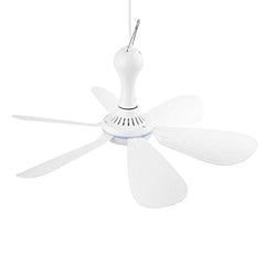 VizGiz ventilador techo frontal mostrando diseño compacto y ahorro de espacio