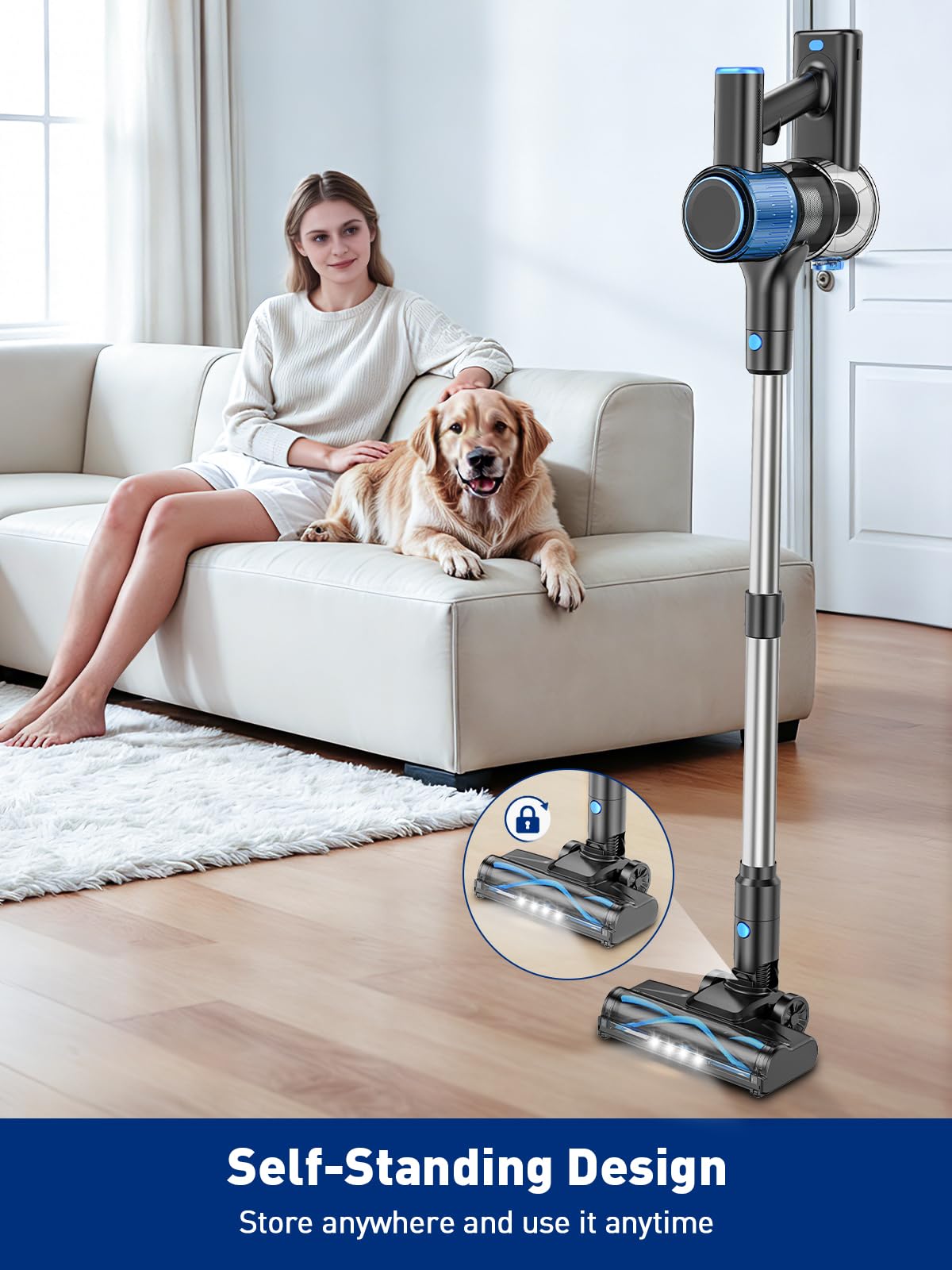 VOKENE tubo telescópico regulable para limpieza ergonómica