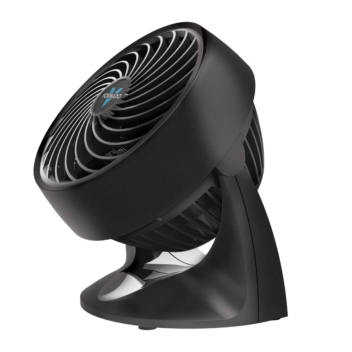 Vornado 133 vista frontal mostrando parrilla espiral y diseño compacto para circulación potente