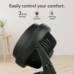 Vornado 630 en sala de estar mejorando circulación y confort