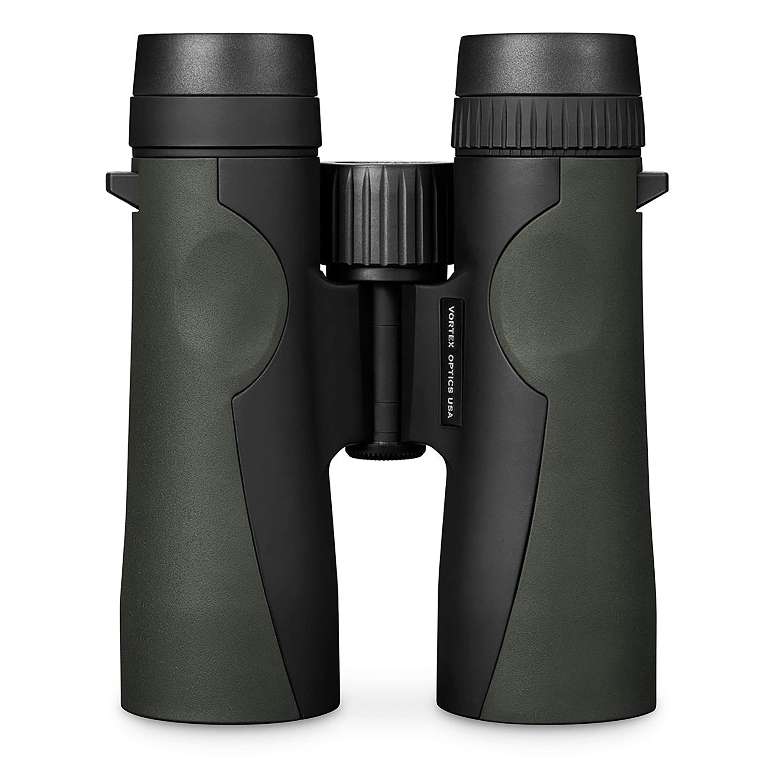 Primer plano de lentes Vortex Crossfire HD mostrando revestimientos y color fiel