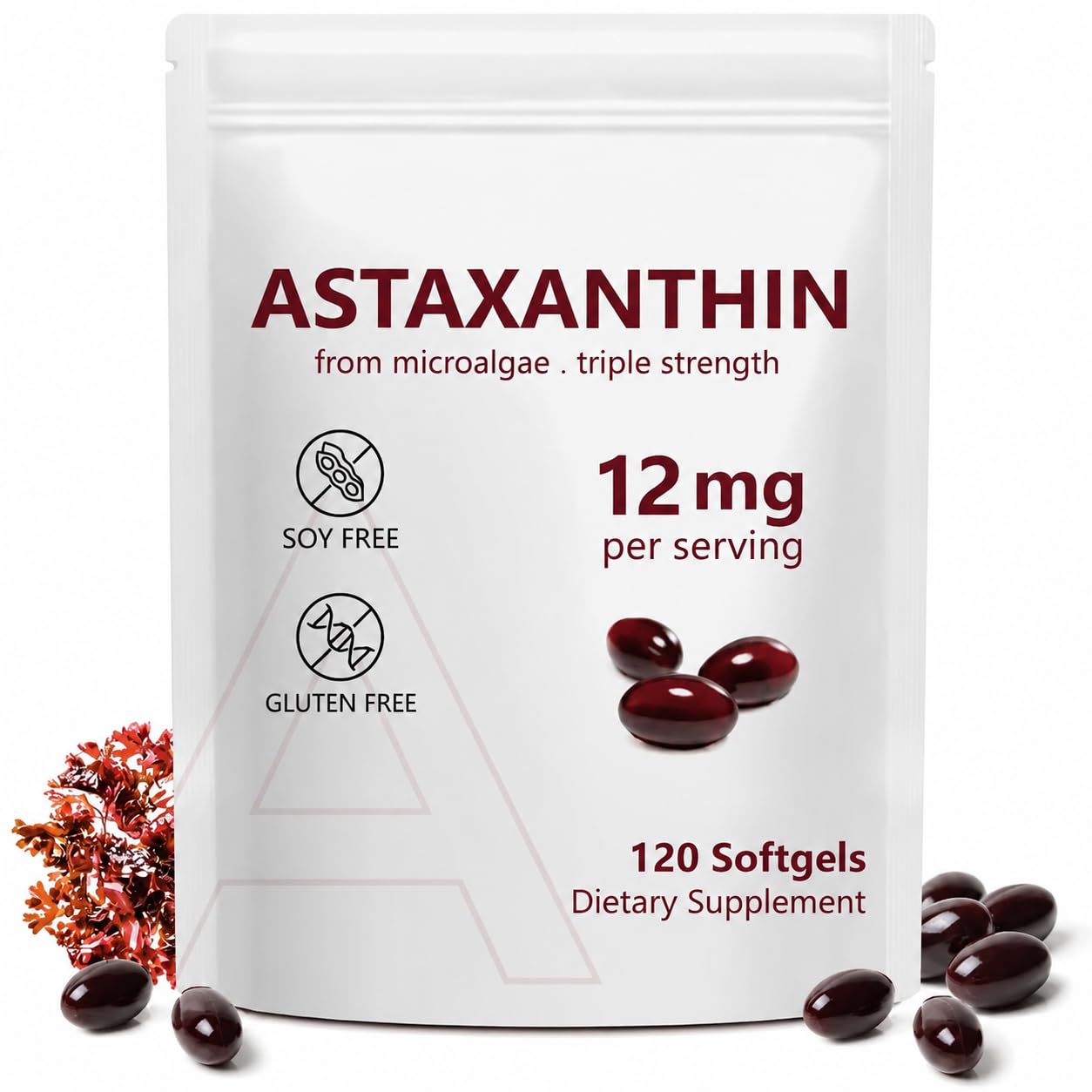 Vortexonix frontal del envase mostrando 120 softgels y suministro por cuatro meses