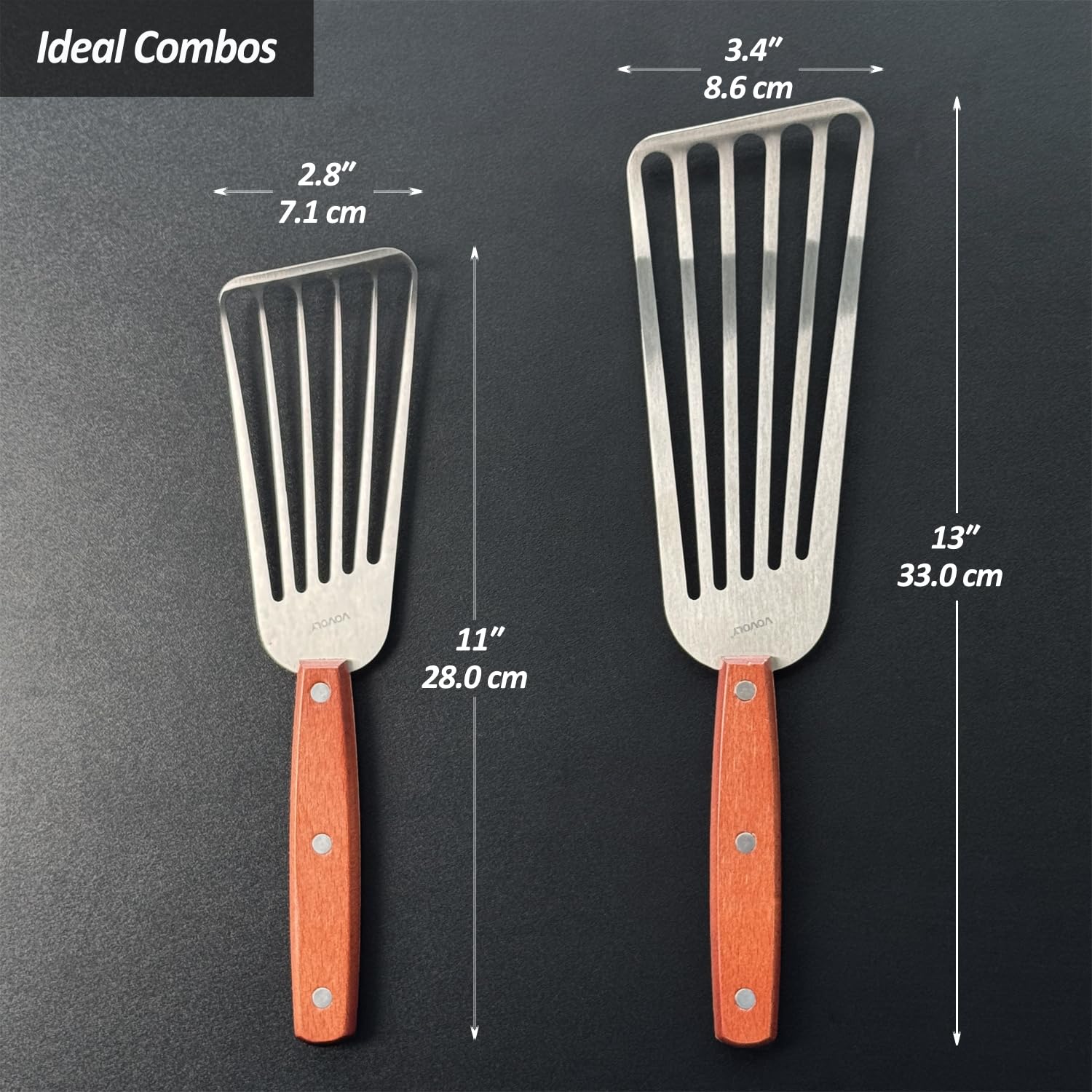 Vovoly espátulas en cocina moderna, uso diario eficiente