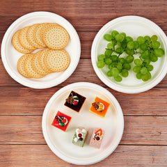 Vplus platos usados en fiesta, sirven comidas calientes y frías