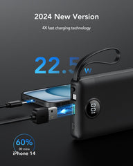 VRURC detalle de los cuatro cables integrados para cargar sin accesorios extras