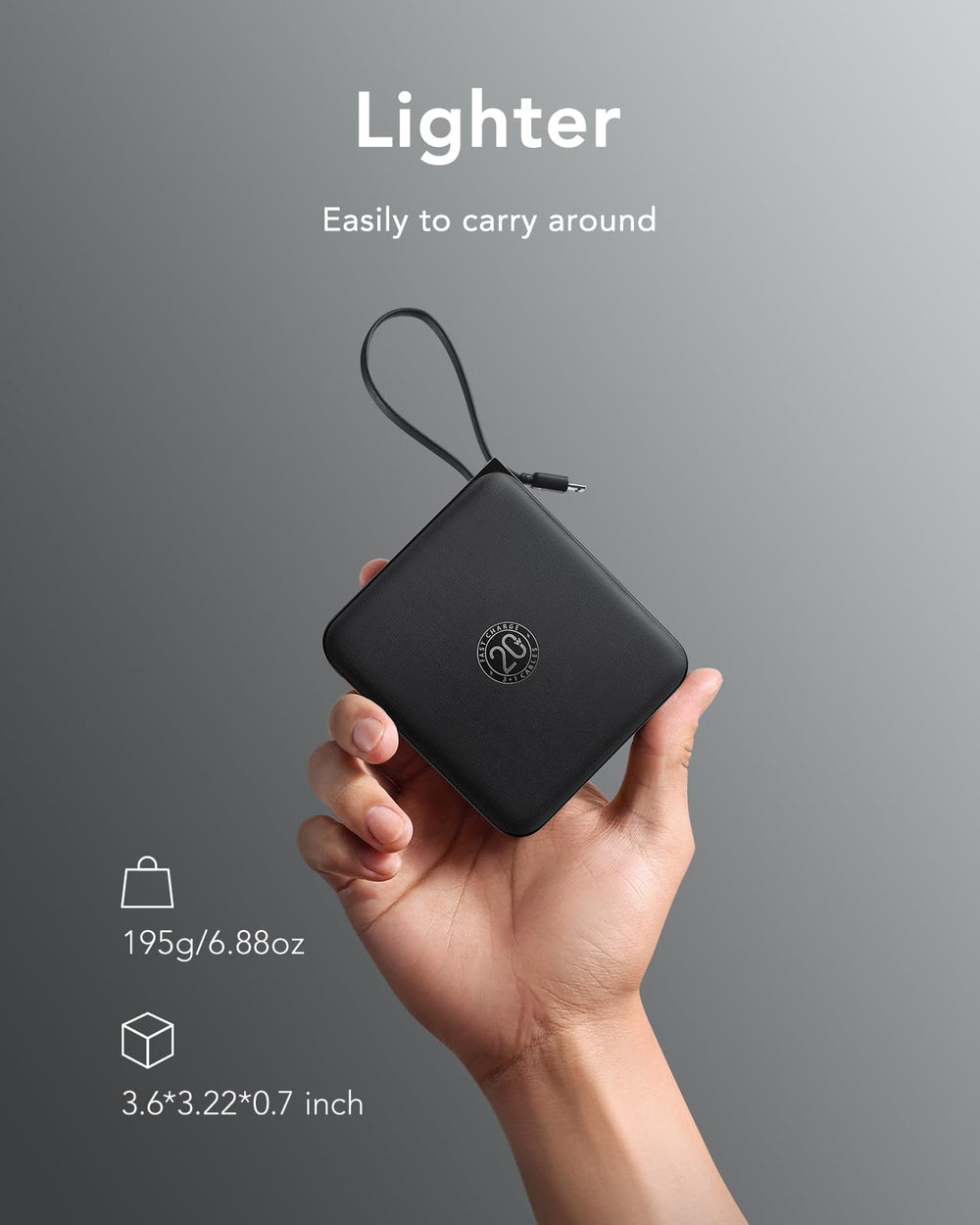 VRURC cargando un iPhone y mostrando carga rápida para uso inmediato