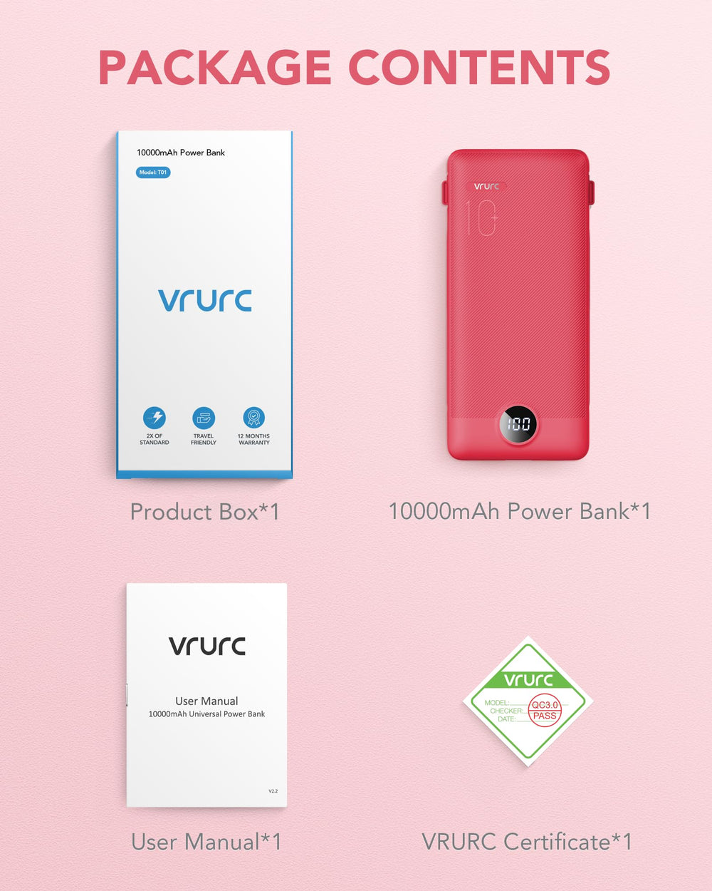 VRURC power bank dentro de una mochila ideal para viajes y desplazamientos