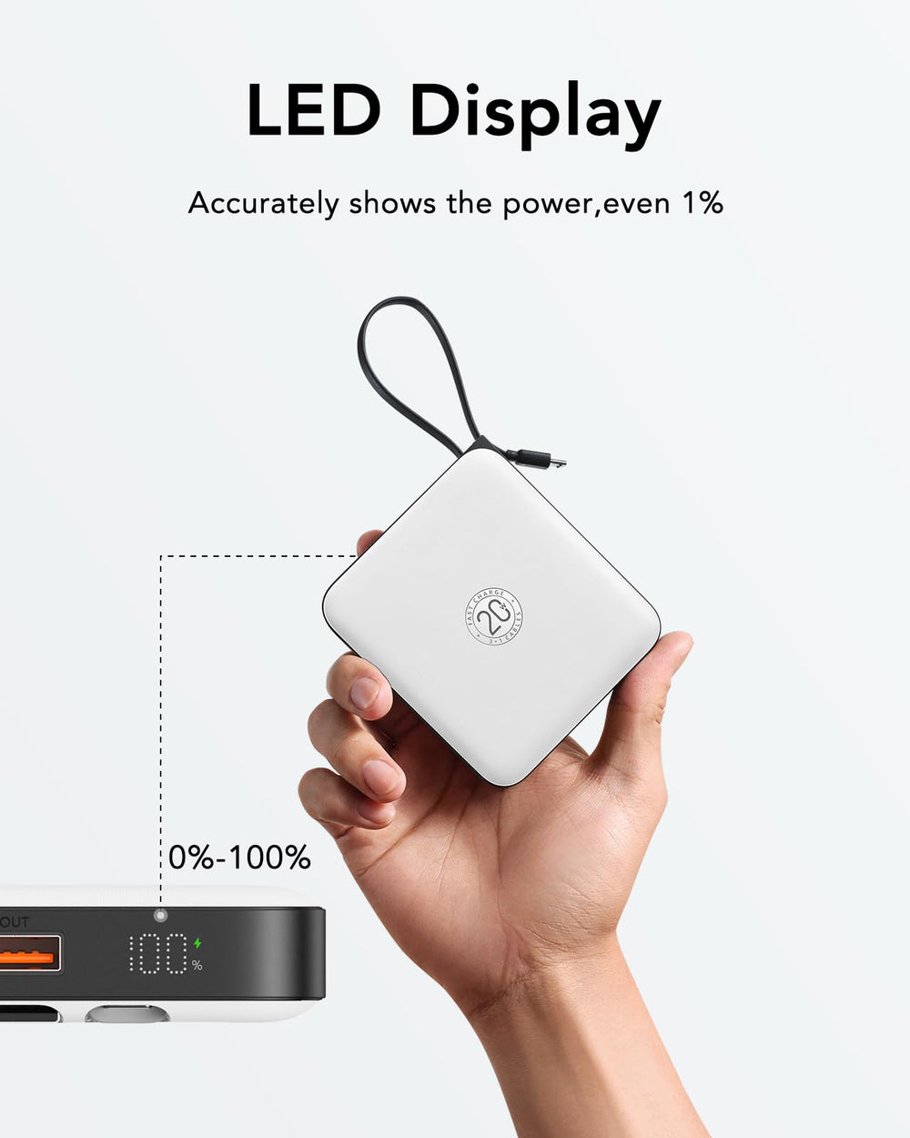 VRURC pantalla LED con porcentaje que facilita control de batería
