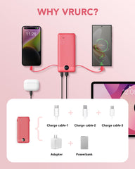 VRURC puertos lateral USB y Type‑C para conectar varios dispositivos simultáneamente