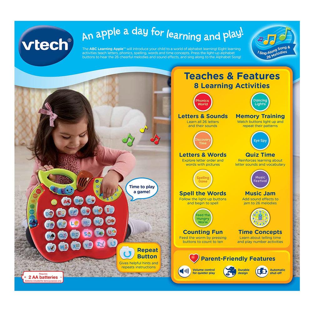 VTech ABC Learning Apple textura del plástico resistente, durabilidad para uso infantil