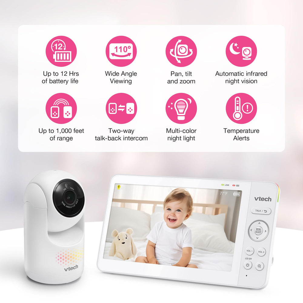 VTech Advanced HQ Max detalle de la cámara y lente, control PTZ claro y robusto
