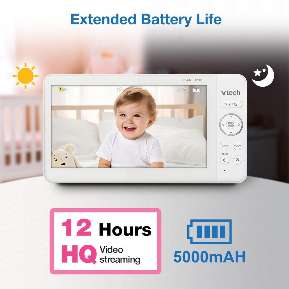 VTech Advanced HQ Max luz nocturna de 7 colores activada, consuelo visual nocturno