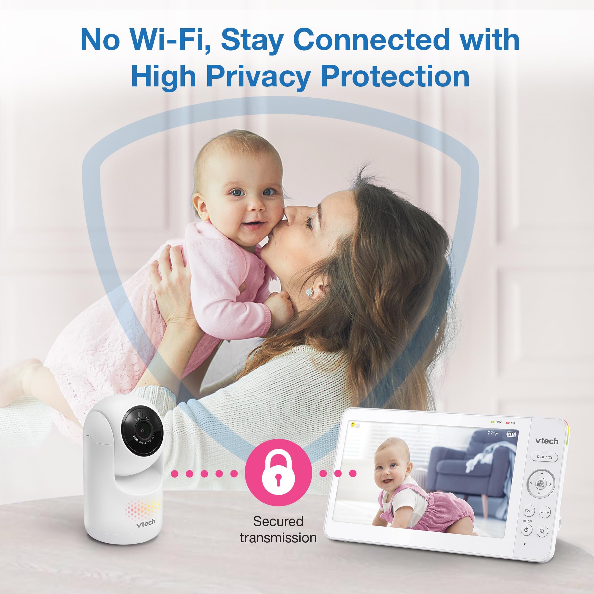 VTech Advanced HQ Max con visión nocturna en acción, imágenes claras en oscuridad