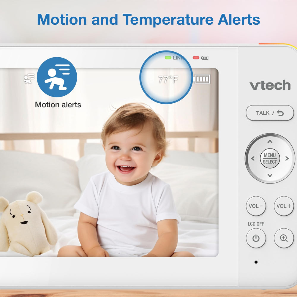 VTech Advanced HQ Max demostración de paneo 360° y tilt 122° para cobertura total