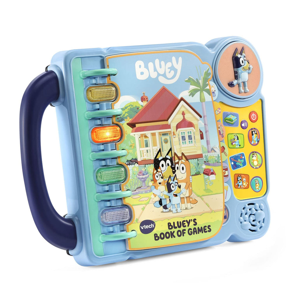 VTech Bluey detalle del gran botón Bluey que activa frases y fomenta la participación