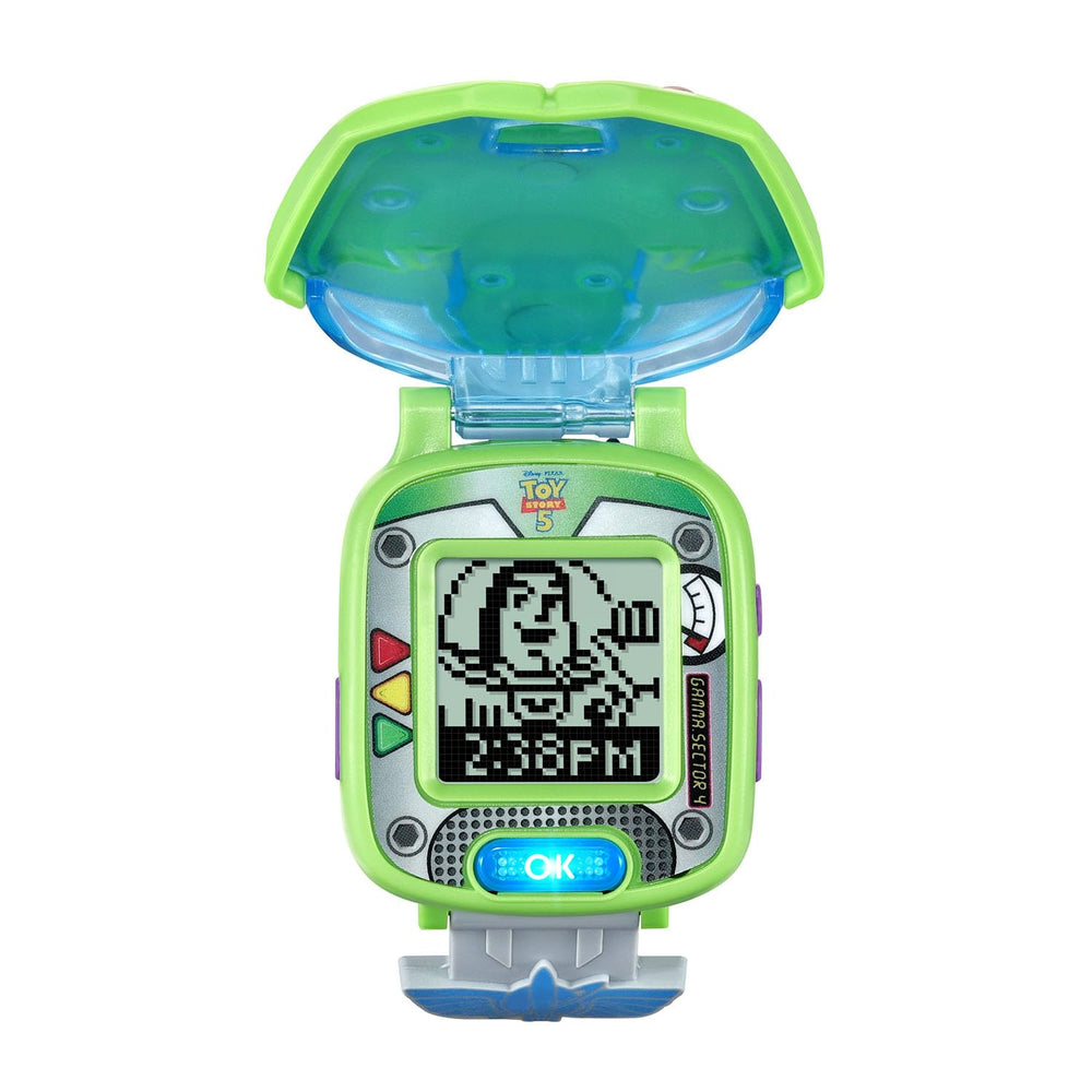 VTech detalle de tapa luminosa de Buzz con efecto de luz que atrae atención