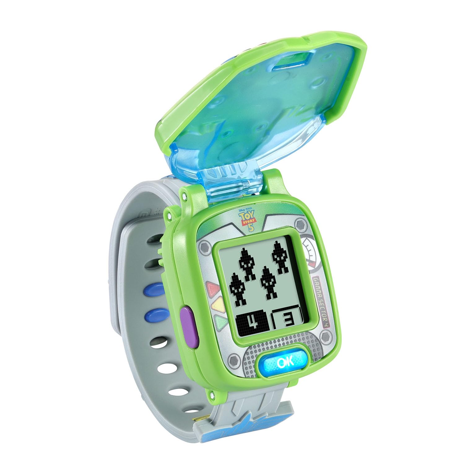 VTech pantalla con varias carátulas de Buzz para personalizar aspecto del reloj