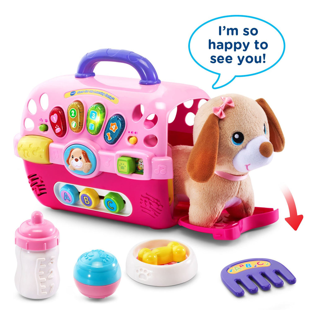 VTech cachorro de peluche suave enfocado, perfecto para abrazos y juego