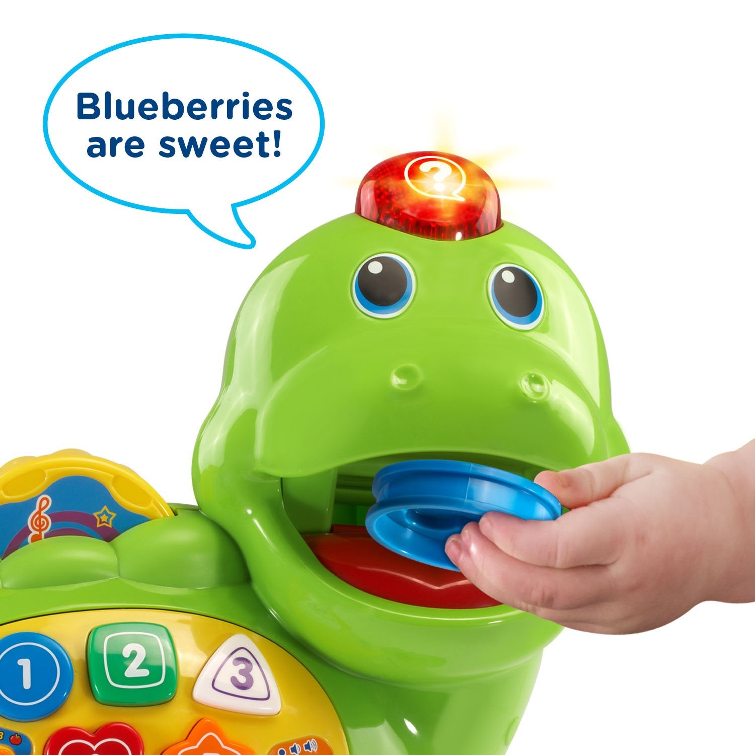 VTech vista de la boca abierta que reconoce piezas y enseña