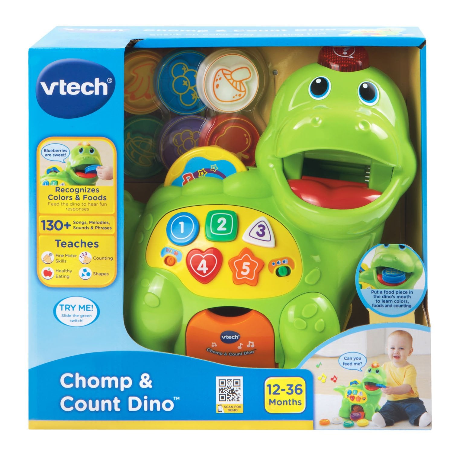 VTech comparación de tamaño del juguete para manos pequeñas
