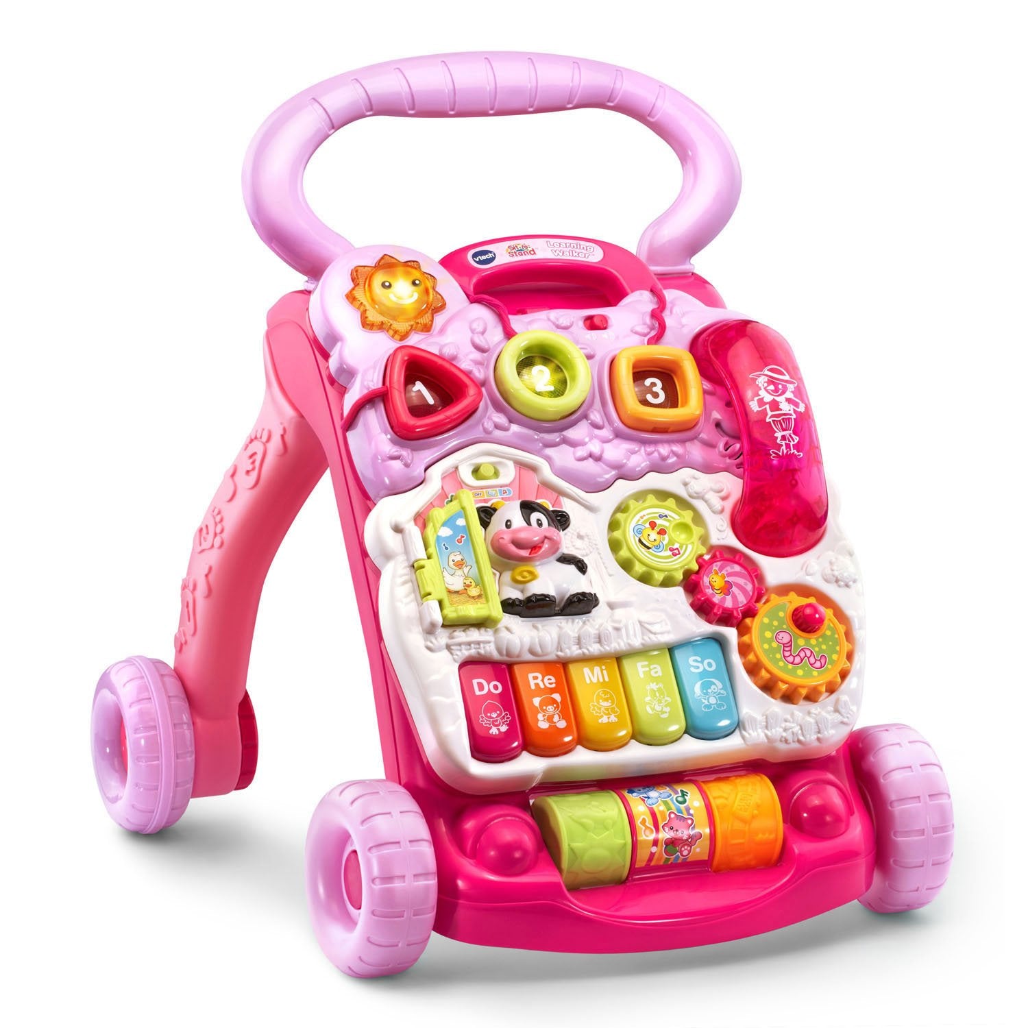 VTech teclas de piano en primer plano que estimulan el sentido musical del bebé