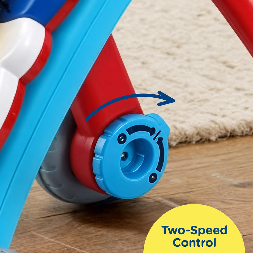 VTech tamaño comparativo con mano para mostrar escala y ergonomía