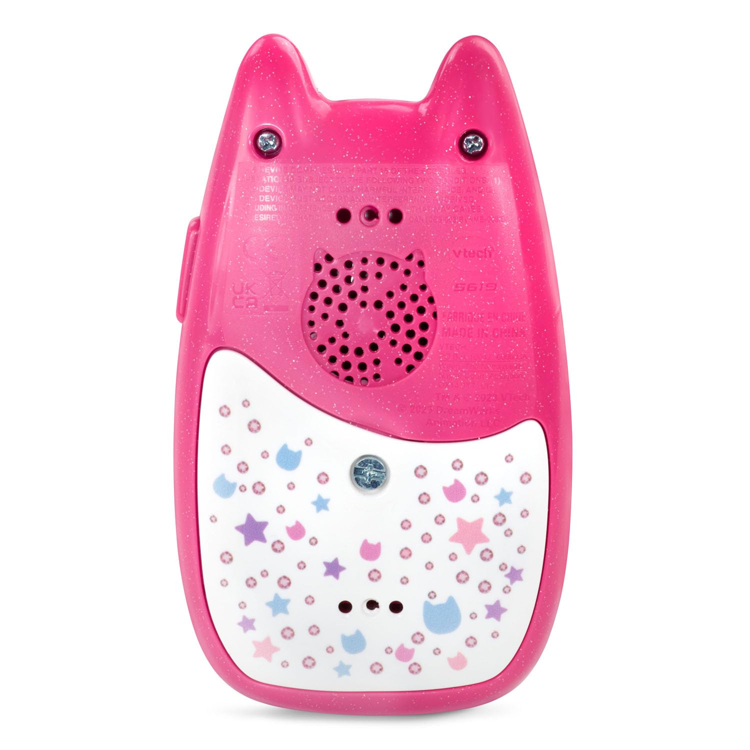 VTech teléfono Gabby's Dollhouse empaque y etiqueta con edad recomendada y contenidos
