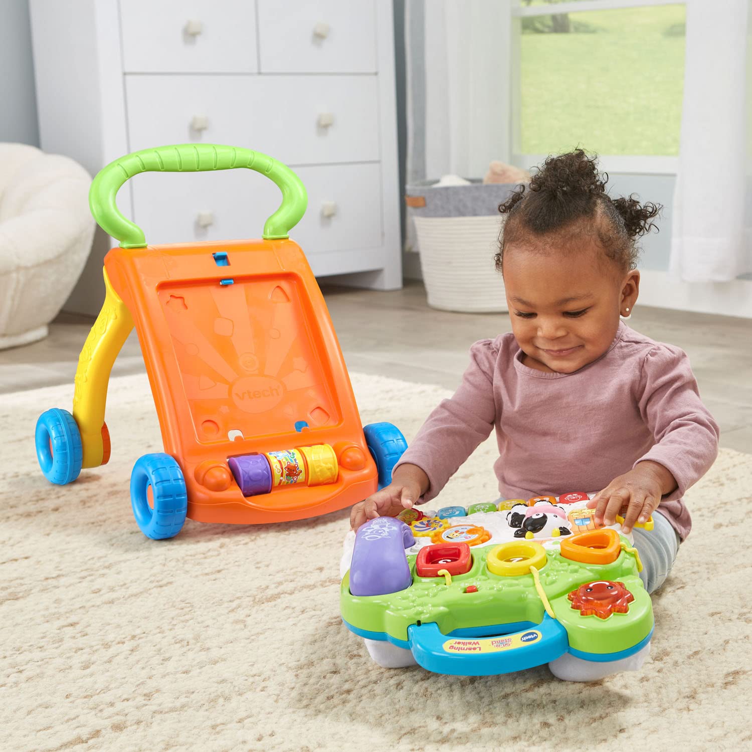 VTech handset de juguete en uso fomenta juego simbólico y lenguaje