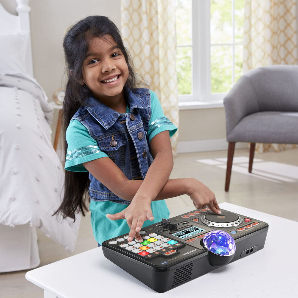 VTech Kidi Star DJ Mixer colorful lights in action for exciting party visuals