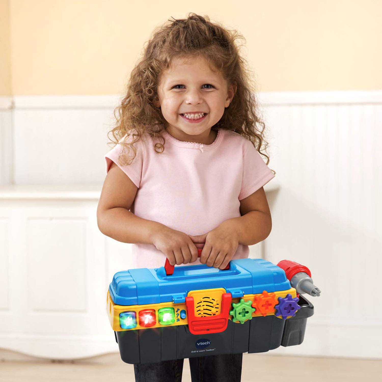 VTech piezas guardadas dentro de la caja para fácil orden y transporte