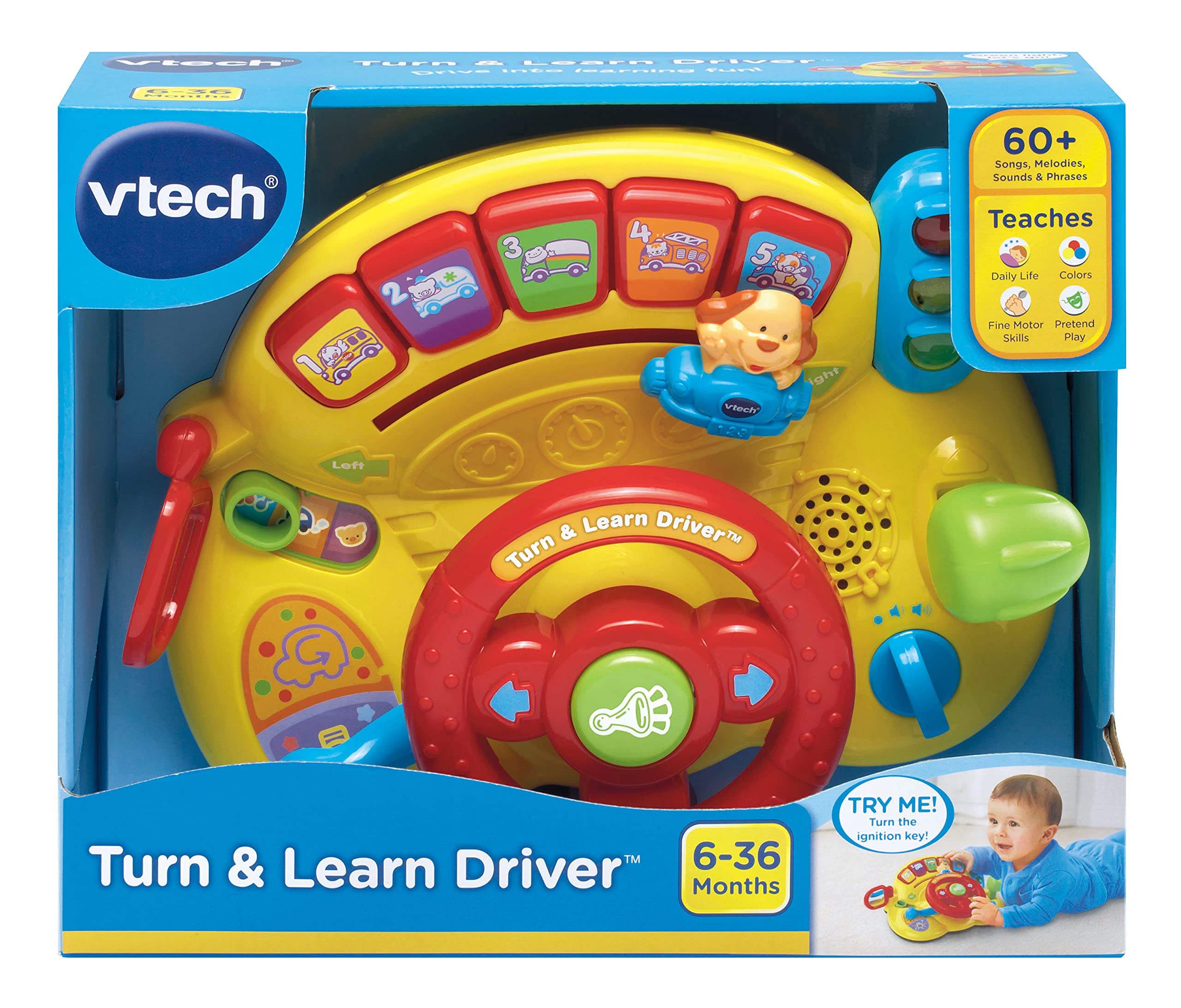 VTech producto en mano para comparar tamaño y facilidad de agarre